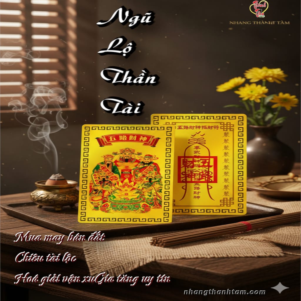 Ngũ Lộ Thần Tài Phù: Bí quyết mua may bán đắt cho bà con mình