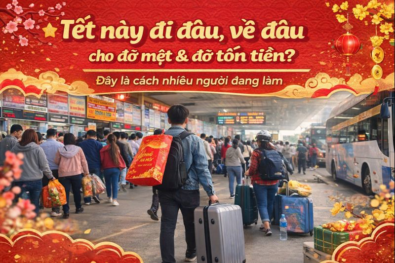 Cách đặt vé Tết 2026: Vé xe, vé tàu, vé máy bay – chuẩn bị sớm cho đỡ mệt